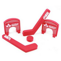 Hockey Game W/ Sticks